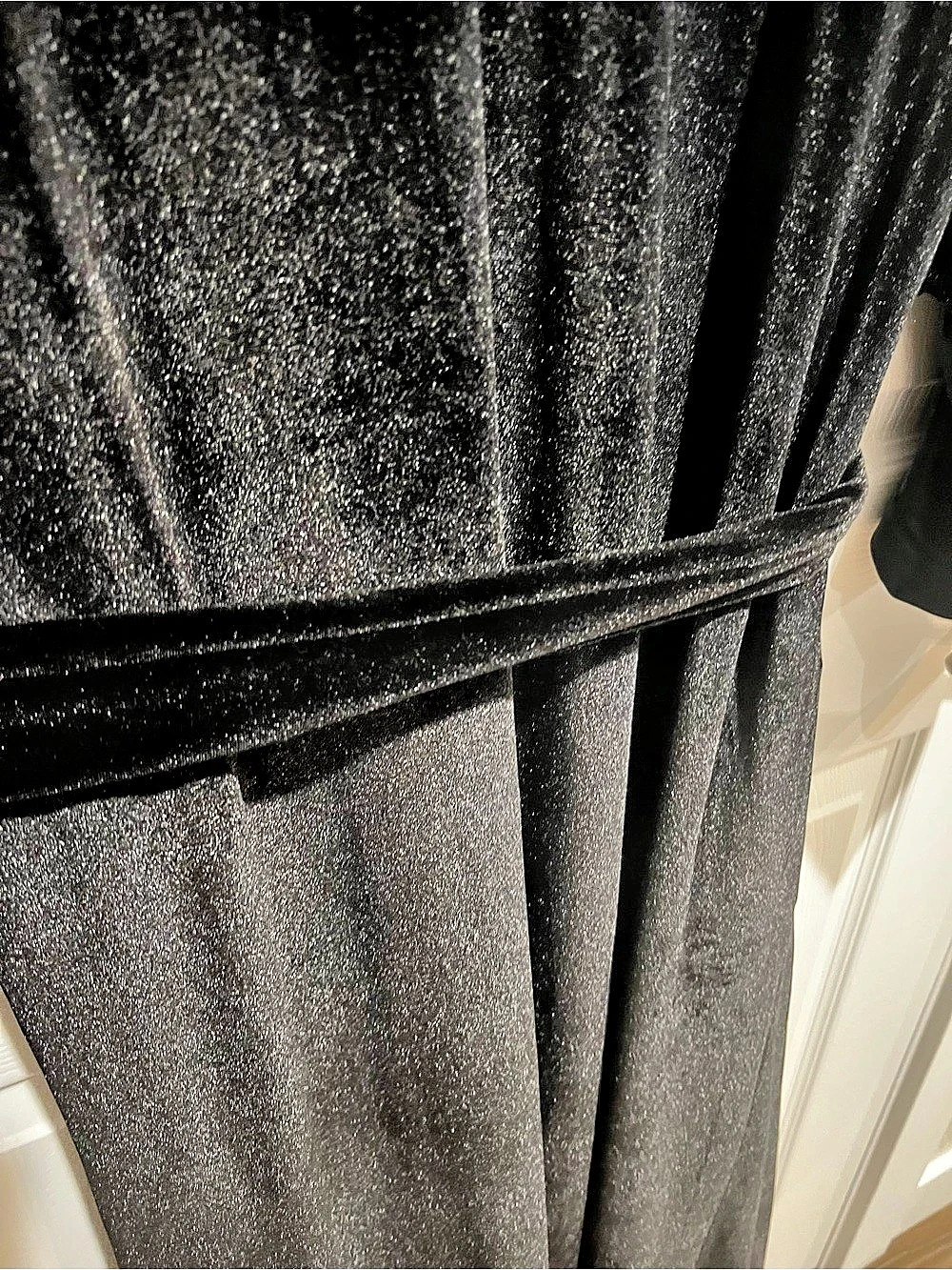 Black Velvet Robe - Picture 7 of 7